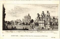 Ancien Paris - L'Eglise et l'Hotel Saint-Paul