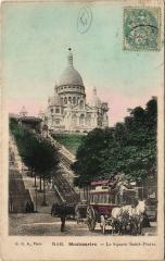 Carte postale ancienne Montmartre - Square Saint-Pierre
                                                                     à Paris 18e
                                