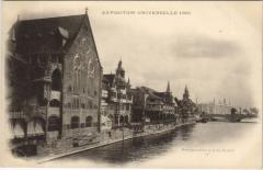 Expo 1900 Paris Perspective sur la Seine