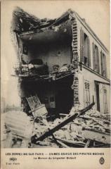 Les Zeppelins Sur Paris La maison du brigadier Bidault