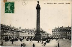 Paris 1e - Place et Colonne Vendome à Paris 1er