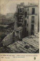Les Zeppelins Sur Paris Cote de maison éboulé