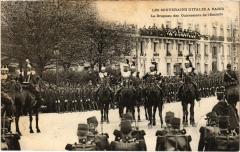 Les Souverains d'Italie a Paris Drapeau des Cuirassiers Royalty à Paris 18e