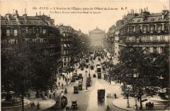 Paris 2e-Avenue de l'Opéra pris de l'Hótel du Louvre à Paris 2e