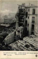 Les Zeppelins sur Paris Cote de maison eboule
