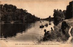 Carte postale ancienne Bois de Boulogne - Les Bords de la Seine
                                                                     à Puteaux
                                