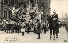 Paris 1908 Les Fétes de la Mi-Caréme Char de la Reine des Reines