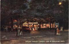 Carte postale ancienne Pavillon tyrolien Lisansky - Bois de Boulogne
                                                                     à Paris 16e
                                