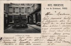 Paris 2e - Hotel Manchester à Paris 2e