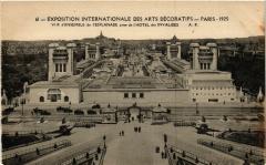 Paris Expo 1925 vue d'ensemble de l'Esplanade