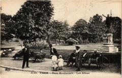 Carte postale ancienne Parc Montsouris - Les Allées
                                                                     à Paris 14e
                                