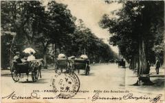 Carte postale ancienne Bois de Boulogne - Allée des Acacias
                                                                     à Paris 16e
                                