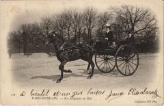 Carte postale ancienne Paris-Mondain - Nos Elégantes au Bois
                                                                     à Paris 16e
                                