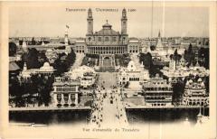 Paris Expo 1900 - Vue d'ensemble du Trocadéeo