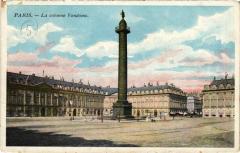 Paris 1e - La colonne Vendome à Paris 1er