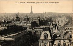 Paris Panorama pris de l'Eglise Saint-Gervais