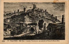 Carte postale ancienne L'ancien Montmartre, vue prise de la Plaine Saint-Denis
                                                                     à Saint-Denis
                                