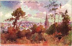 Carte postale ancienne Paris 16e-Les Hauteurs de Saint-Cloud-Vue prise du Chemin Circulaire
                                                                     à Saint-Cloud
                                