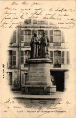 Paris 5e-Statues de Pelletier et Caventou à Paris 5e