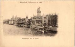 Paris Expo 1900 - Perspective sur la Seine