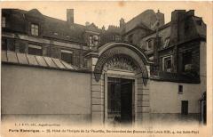 Paris Historique 4e rue St. Paul. Hotel du Marquis de la Vieuville