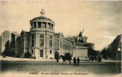 Carte postale ancienne Musée Guimet - Statue de Washington
                                                                     à Paris 16e
                                