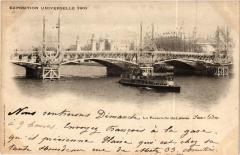 Paris Expo 1900 - La Passerelle de l'Alma