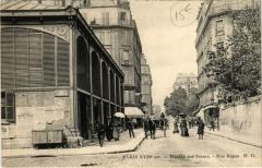 Carte postale ancienne Marché des Ternes - Rue Bayen
                                                                     à Paris 17e
                                