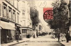 Carte postale ancienne Rue des Batignolles - La Poste
                                                                     à Paris 17e
                                