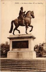 Paris 1e - La statue de Henri Iv à Paris 1er
