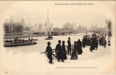 Expo 1900 Paris Perspective vue de la Place de la Concorde