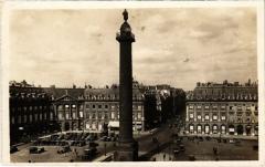Paris 1e - La colonne et la Place Vendome à Paris 1er