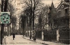 Carte postale ancienne Villa Montmorency - Une Avenue
                                                                     à Paris 16e
                                