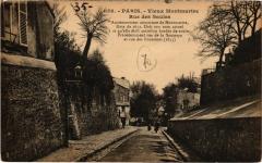 Carte postale ancienne Vieux Montmartre - Rue des Saules
                                                                     à Paris 18e
                                