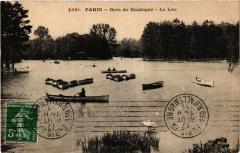 Carte postale ancienne Bois de Boulogne - Le Lac
                                                                     à Paris 16e
                                
