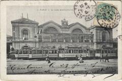 Carte postale ancienne La Gare Montparnasse
                                                                     à Paris 6e
                                