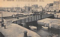 Cherbourg - Le Pont Tournant Et Le Quai Alexandre Iii