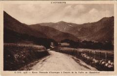 Route Thermale d'Auvergne a l'Entree de la Vallee de Chaudefour