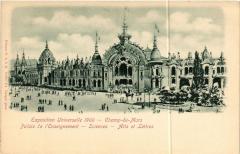 Paris Expo 1900 - Palais de l'Enseignement - Sciences - Arts
