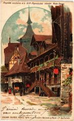 Paris Expo 1900 - Village Suisse La Poste Maison de Waid, Zurich