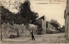 Carte postale ancienne Montmartre - Rue des Saules
																	 à Paris 18e
								