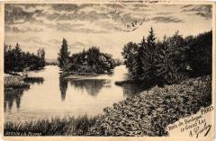 Carte postale ancienne Bois de Boulogne - Le Grand Lac
                                                                     à Paris 16e
                                