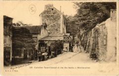 Carte postale ancienne Montmartre - Carrefour Saint-Vincent et rue des Saules
                                                                     à Paris 18e
                                