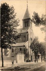 Carte postale ancienne L'Eglise Saint-Georges - Rue Bolivar
                                                                     à Paris 19e
                                
