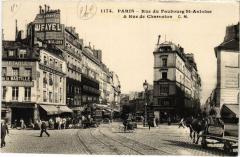 Rue du Faubourg Saint-Antoine et Rue de Charenton à Paris 11e