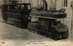 Paris Inondations Tram de Versailles Tram Vapeur