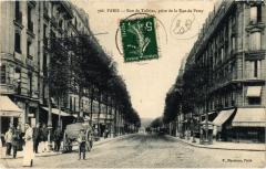 Paris 13e (Dep.75) Rue de Tolbiac, prise de la Rue de Patay à Paris 13e