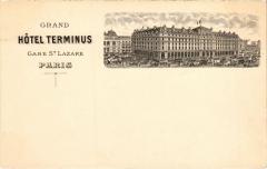 Litho Paris - Grand Hotel Terminus Gare St. Lazare