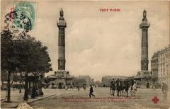 Carte postale ancienne Cours de Vincennes à la Place de la Nation - Les Colonnes du Trône
                                                                     à Paris 12e
                                