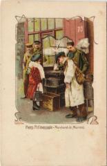 Litho Paris Marchand de Marrons